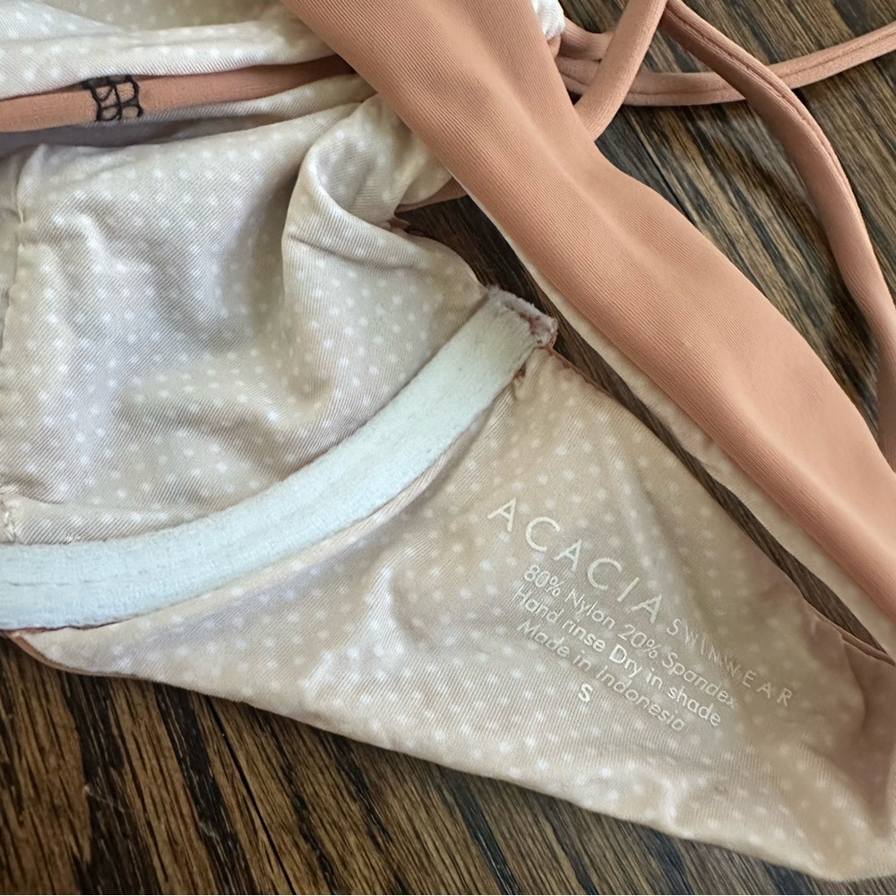 Acacia NEW Manhattan Top Sandy’s bottom size small topless storm stitching - Picture 10 of 10